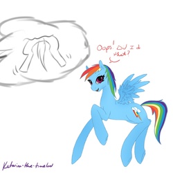 Size: 1050x1050 | Tagged: safe, artist:bloodybakura, rainbow dash, g4, 30 minute art challenge, cloud