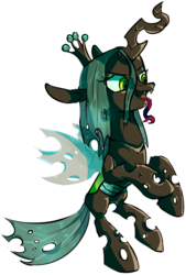 Size: 507x752 | Tagged: safe, artist:misadventuresofpaddymod, artist:tweissie, queen chrysalis, changeling, changeling queen, g4, crown, female, jewelry, regalia, simple background, transparent background