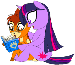 Size: 511x448 | Tagged: safe, artist:terry, twilight sparkle, g4, bambi, book, crossover, disney