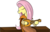 Size: 800x508 | Tagged: safe, artist:thewormouroboros, fluttershy, pony, g4, bard, crossover, female, lute, musical instrument, singing, skyrim, solo, the elder scrolls