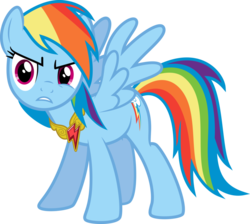 Size: 900x805 | Tagged: safe, artist:tryhardbrony, rainbow dash, pegasus, pony, g4, element of loyalty, female, mare, simple background, solo, transparent background, vector