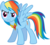 Size: 900x805 | Tagged: safe, artist:tryhardbrony, rainbow dash, pegasus, pony, g4, element of loyalty, female, mare, simple background, solo, transparent background, vector