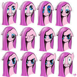 Size: 900x900 | Tagged: safe, artist:scully8472, pinkie pie, g4, expressions, insanity, pinkamena diane pie