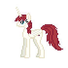 Size: 140x140 | Tagged: safe, artist:james539, oc, oc only, oc:fausticorn, animated, cute, desktop ponies, faustabetes, lauren faust, pixel art, simple background, solo, transparent background