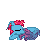 Size: 120x120 | Tagged: safe, artist:james539, oc, oc only, oc:cteno, monster pony, animated, desktop ponies, pixel art, simple background, sleeping, solo, transparent background