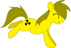 Size: 1084x737 | Tagged: safe, oc, oc only, oc:radia, ionizing radiation warning symbol, radioactive