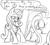 Size: 1000x900 | Tagged: source needed, safe, artist:crade, discord, fluttershy, pegasus, pony, g4, blushing, butt, character to character, dialogue, duo, embarrassed, eyes on the prize, male to female, minced oath, mirror, monochrome, observer, plot, rule 63, simple background, strategically covered, sweat, tail, tail aside, transformation, transgender transformation, twinning, white background, x was discord all along