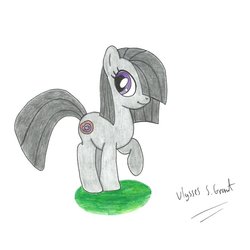 Size: 894x894 | Tagged: safe, artist:ulyssesgrant, marble pie, g4, cute, traditional art