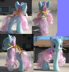 Size: 1365x1417 | Tagged: safe, artist:renrenace, bow tie (g1), pony, g1, g4, brushable, customized toy, g1 to g4, generation leap, irl, photo, solo, toy