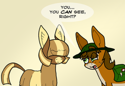 Size: 813x560 | Tagged: safe, artist:charliefoxtrot, oc, oc only, oc:charlie foxtrot, oc:sugar malt, donkey, mule, ask charlie foxtrot, saddle bag, tumblr