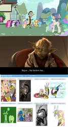 Size: 789x1469 | Tagged: safe, discord, fluttershy, g4, keep calm and flutter on, female, male, ship:discoshy, shipping, straight, yoda