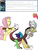 Size: 600x800 | Tagged: safe, artist:dekomaru, big macintosh, discord, fluttershy, earth pony, pony, tumblr:ask twixie, g4, keep calm and flutter on, ask, baseball bat, male, pregnant, stallion, tumblr