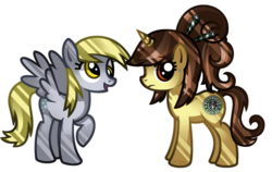 Size: 840x531 | Tagged: safe, artist:nekozneko, derpy hooves, oc, pegasus, pony, g4, female, mare, starbucks, white coffee