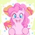 Size: 600x600 | Tagged: safe, artist:nyankamedon, pinkie pie, earth pony, pony, g4, female, pixiv, solo