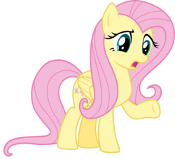 Size: 8192x7472 | Tagged: safe, artist:thatguy1945, fluttershy, pegasus, pony, g4, absurd resolution, female, folded wings, mare, simple background, solo, transparent background, vector, wings