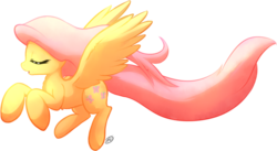 Size: 936x514 | Tagged: safe, artist:the-tae, fluttershy, pony, g4, female, solo, windswept mane