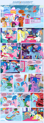 Size: 1225x3360 | Tagged: safe, artist:sorcerushorserus, baby ribbs, brolly, derpy hooves, firefly, rainbow dash, surprise, whitewash, oc, pegasus, pony, comic:dash academy, g1, g4, argie ribbs, comic, drama, female, g1 to g4, generation leap, male, mare, sad, stallion