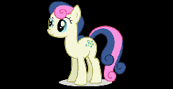 Size: 568x294 | Tagged: safe, artist:lil miss jay, bon bon, sweetie drops, earth pony, pony, g4, 2d, animated, dancing, female, mare, smiling, solo, spinning