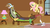 Size: 762x422 | Tagged: safe, screencap, discord, fluttershy, g4, keep calm and flutter on, my little pony: friendship is magic, hub logo, youtube caption