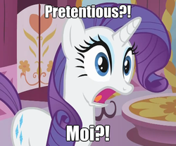 Size: 592x489 | Tagged: safe, rarity, pony, g4, carousel boutique, image macro, meme, solo