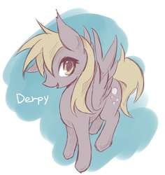 Size: 756x800 | Tagged: safe, artist:kolshica, derpy hooves, pegasus, pony, g4, female, mare, pixiv, solo
