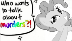 Size: 480x270 | Tagged: safe, edit, pinkie pie, earth pony, pony, g4, comic, hiimdaisy, implied murder, parody, persona, persona 4