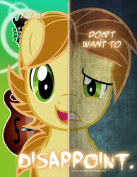 Size: 900x1159 | Tagged: safe, artist:tehjadeh, mandopony, two sided posters, g4, two sides