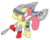 Size: 1280x1024 | Tagged: safe, artist:fantasyglow, apple bloom, robot, g4, adorabloom, apple bloom bot, cute, labrys, persona, persona 4, simple background, transparent background