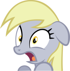 Size: 836x856 | Tagged: safe, artist:gray-gold, derpy hooves, pegasus, pony, g4, bronies: the extremely unexpected adult fans of my little pony, brony documentary, bronydoc, female, mare, shocked, simple background, solo, transparent background, underp, vector