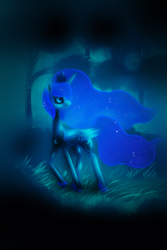 Size: 1000x1500 | Tagged: safe, artist:fra-92, princess luna, pony, g4, female, solo