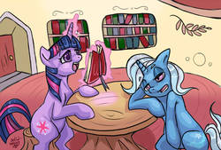 Size: 848x572 | Tagged: safe, artist:php154, trixie, twilight sparkle, g4, duo