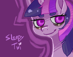 Size: 900x695 | Tagged: safe, artist:ellamred, twilight sparkle, pony, g4, female, solo, thick eyebrows, tired