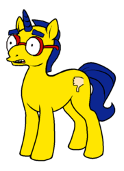 Size: 500x689 | Tagged: safe, male, milhouse van houten, ponified, the simpsons