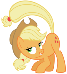 Size: 849x941 | Tagged: safe, artist:nightmarelunar, applejack, g4, simple background, transparent background, vector