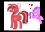 Size: 2500x1777 | Tagged: safe, artist:skipsy, oc, oc only, oc:red ribbon, oc:sweet strokes, pony, blushing, butt, chubby, drool, heart, plot