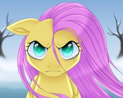 Size: 800x639 | Tagged: safe, artist:cruxisma, fluttershy, pegasus, pony, g4, angry, crying, female, solo