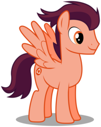 Size: 4865x6110 | Tagged: safe, artist:mawscm, oc, oc only, pegasus, pony, absurd resolution, linux, male, os pony, pegasus oc, ponified, smiling, spread wings, stallion, stallion oc, standing, ubuntu, wings