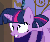 Size: 315x270 | Tagged: safe, screencap, twilight sparkle, pony, a canterlot wedding, g4, animated, cropped, female, invisible stallion, lip bite, open mouth, out of context, scared, shocked, solo