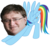 Size: 784x727 | Tagged: safe, rainbow dash, original species, human head pony, g4, gabe newell, iwtcird, meme, simple background, solo, stretching, transparent background