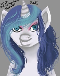 Size: 234x293 | Tagged: safe, artist:ask-the-flightless-hunter, shining armor, g4, 30 minute art challenge, gleaming shield, nightmare fuel, rule 63