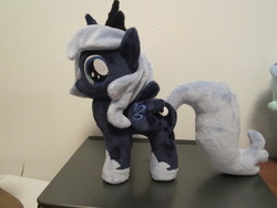 Size: 4000x3000 | Tagged: safe, artist:little-broy-peep, princess luna, pony, g4, female, filly, irl, photo, plushie, solo, woona