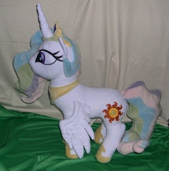 Size: 1000x1014 | Tagged: safe, artist:bladespark, princess celestia, pony, g4, irl, photo, plushie, solo