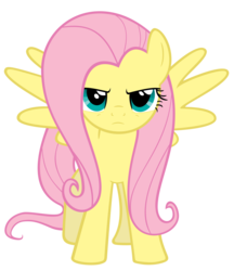 Size: 1280x1484 | Tagged: safe, artist:exibrony, fluttershy, pony, g4, female, simple background, solo, transparent background, vector