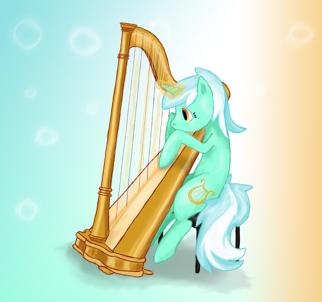 Ели ра. Лира и арфа. Lyra Heartstrings with Harp. Lyra Lyra. Пони арфа.