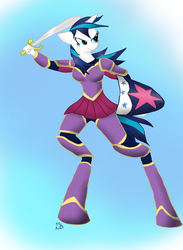 Size: 995x1357 | Tagged: safe, artist:short circuit, shining armor, anthro, g4, gleaming shield, rule 63, skinny, thin