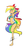 Size: 2000x4000 | Tagged: safe, artist:red-poni, rainbow dash, human, g4, armpits, belly button, bikini, clothes, humanized, skinny, swimsuit, thin