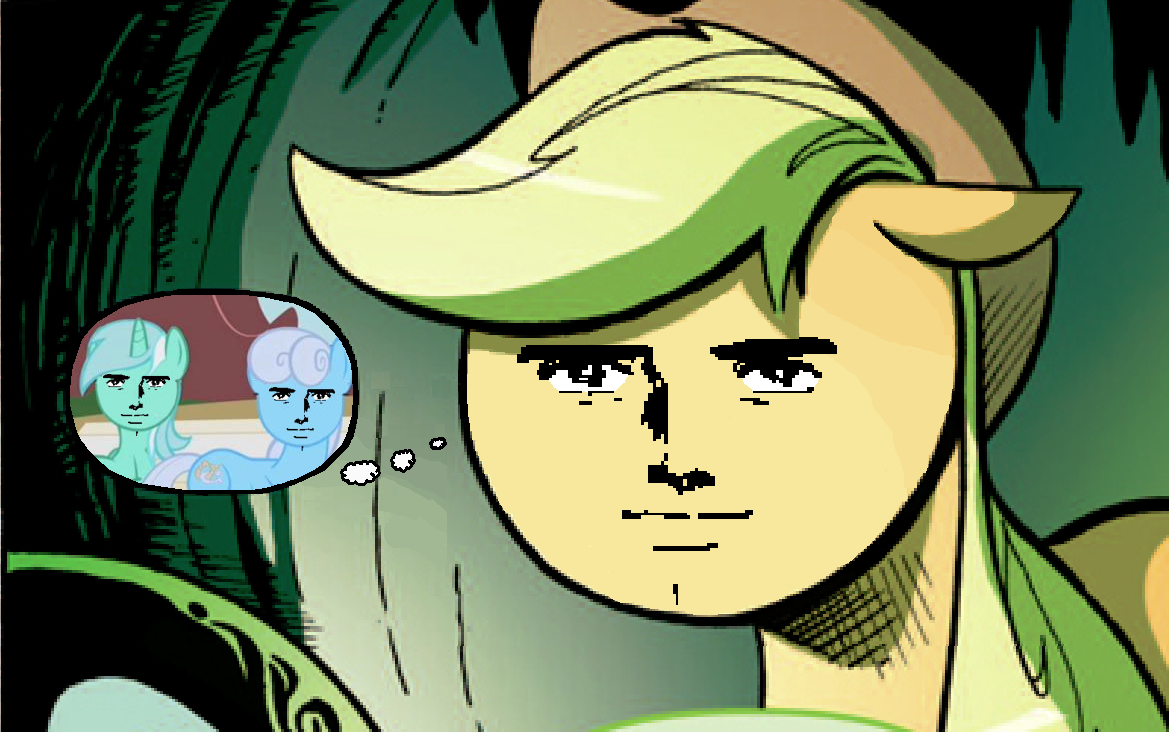 220616 Applejack Exploitable Meme Forced Meme Lyra Heartstrings