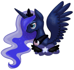 Size: 856x816 | Tagged: safe, artist:penelotto, princess luna, alicorn, pony, g4, female, mare, simple background, solo, transparent background