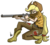 Size: 800x712 | Tagged: safe, artist:theartrix, applejack, human, g4, action pose, clothes, female, gun, hat, humanized, shotgun, simple background, solo, transparent background