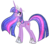 Size: 790x700 | Tagged: safe, artist:spock-sickle, twilight sparkle, alicorn, pony, g4, ethereal mane, female, hoof shoes, mare, peytral, simple background, solo, starry mane, transparent background, twilight sparkle (alicorn), ultimate twilight